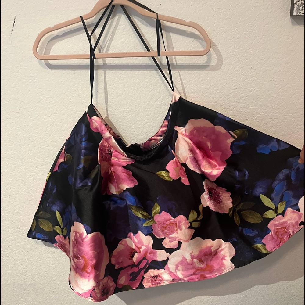 Floral and fancy skirt—>size 13/14